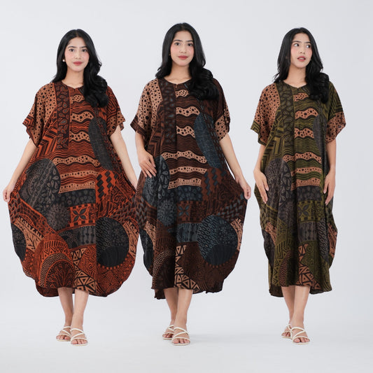 Daster Kelelawar Batik Rayon Premium - Batik Surya Teja (DLL 11-15)