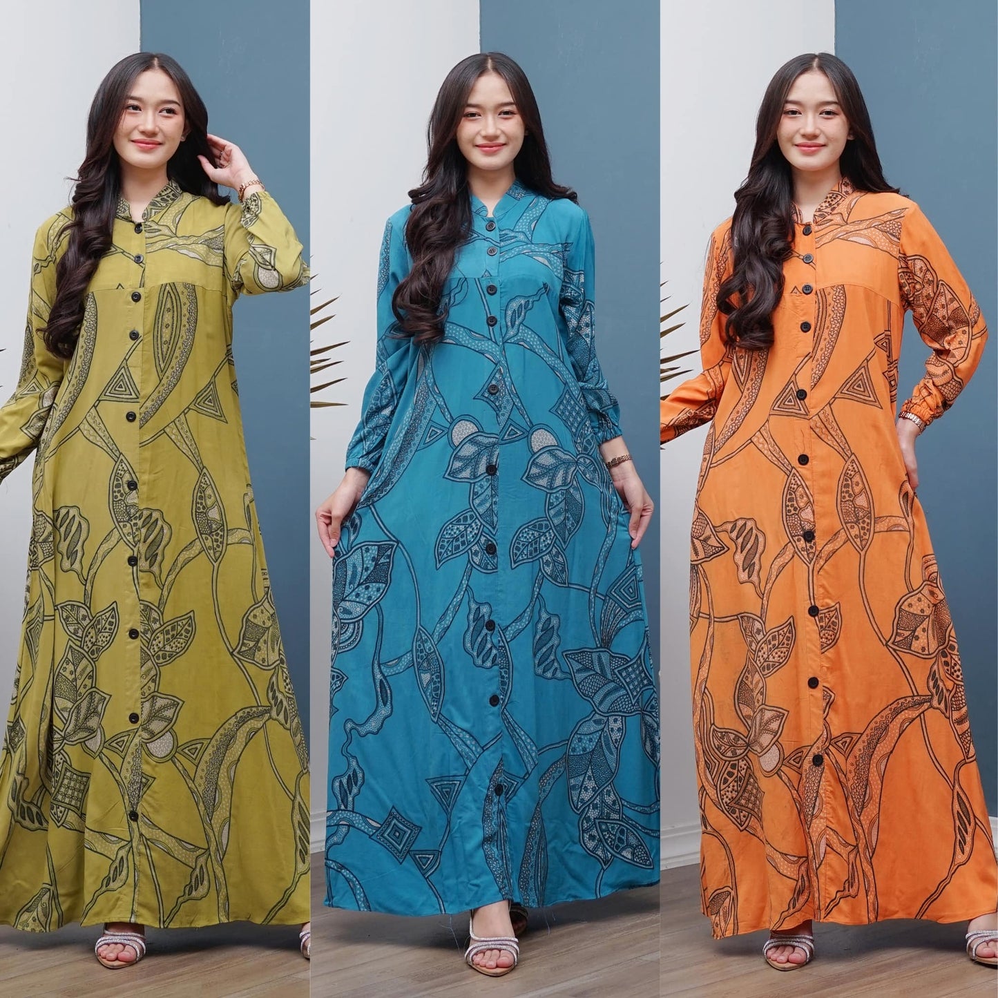 Gamis Batik Rayon Premium - Batik Surya Teja (GB 1-5)