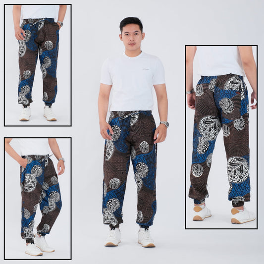 Celana Jogger Batik Dobby Premium - Batik Surya Teja (CJ 17-47)