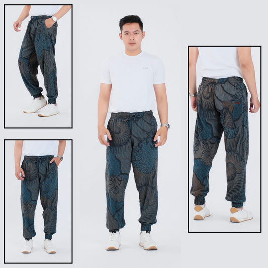Celana Jogger Batik Dobby Premium - Batik Surya Teja (CJ 43-54)