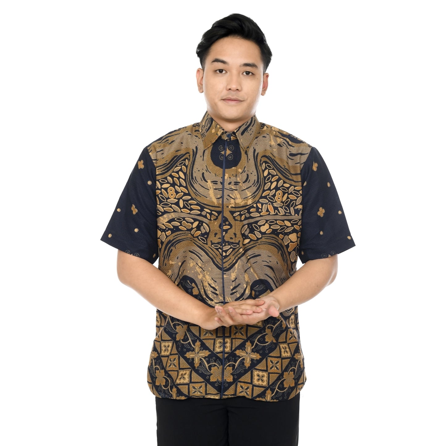 Kemeja Batik Pria Lengan Pendek Dobby Premium Lapis Furing - Batik Surya Teja (KDPE 6-10)