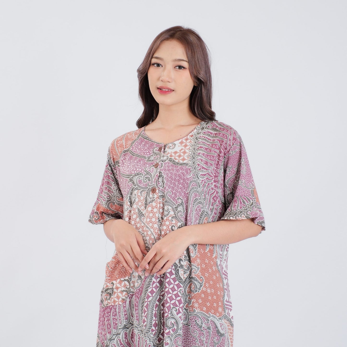 Daster Batik Kancing Rayon Premium - Batik Surya Teja (DKS 6-10)