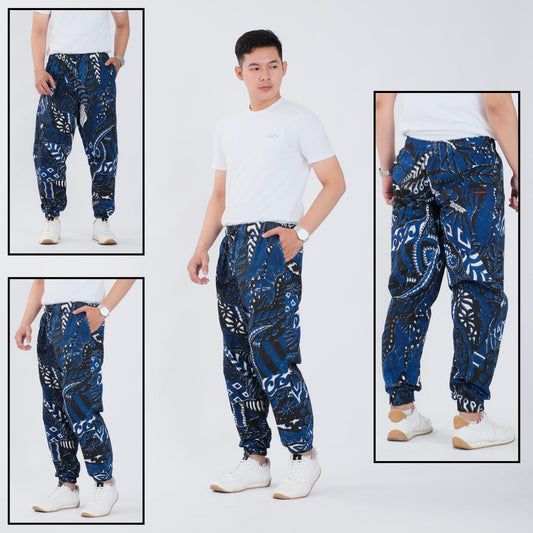 Celana Jogger Batik Dobby Premium - Batik Surya Teja (CJ 18-55)