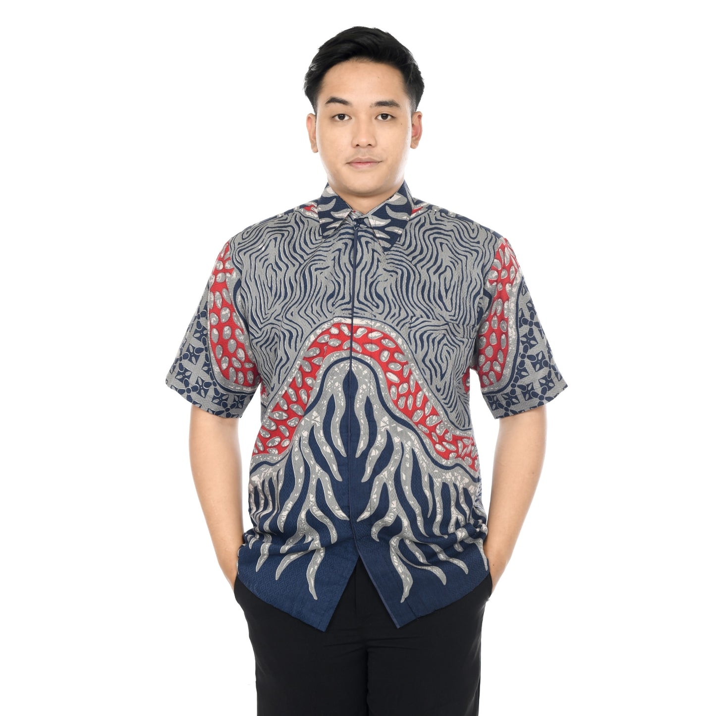 Kemeja Batik Pria Lengan Pendek Dobby Premium Lapis Furing - Batik Surya Teja (KDPE 1-5)