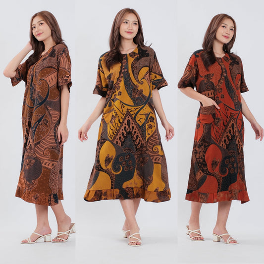 Daster Batik Kancing Rayon Premium - Batik Surya Teja (DKL 6-10)