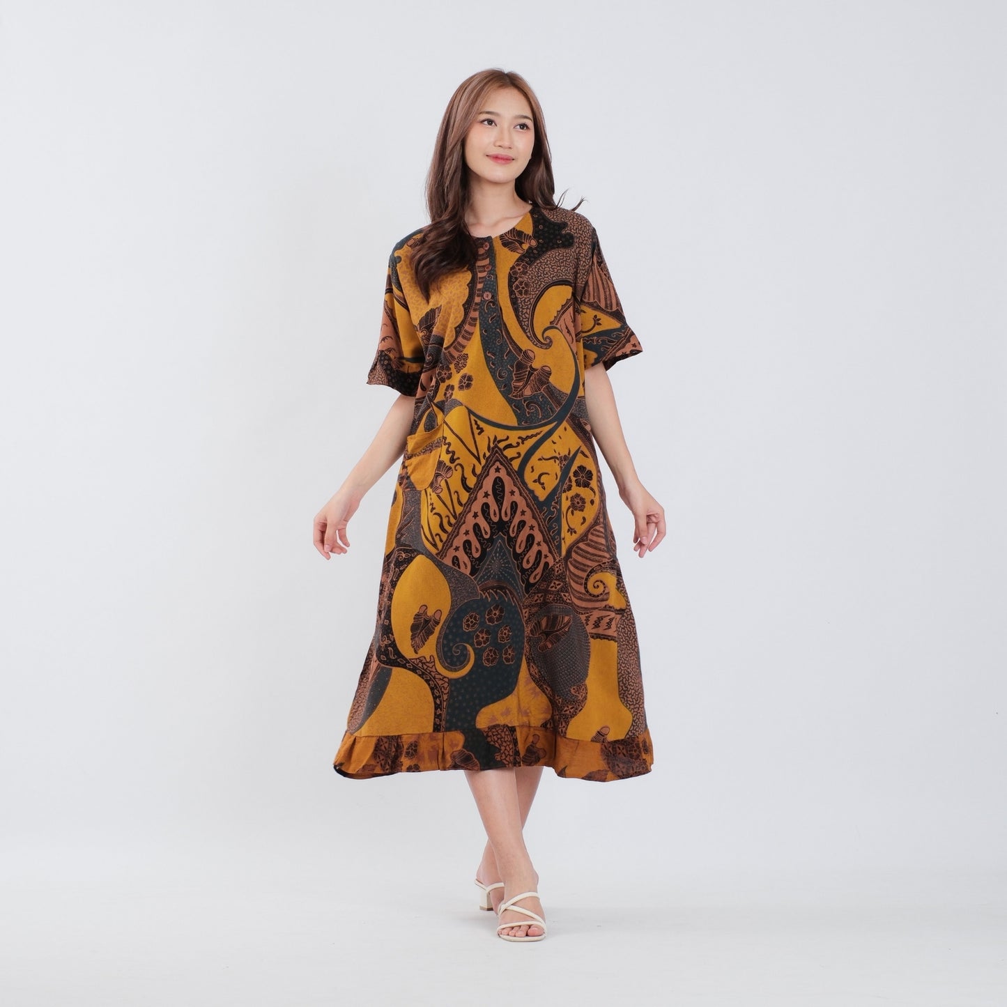 Daster Batik Kancing Rayon Premium - Batik Surya Teja (DKL 6-10)