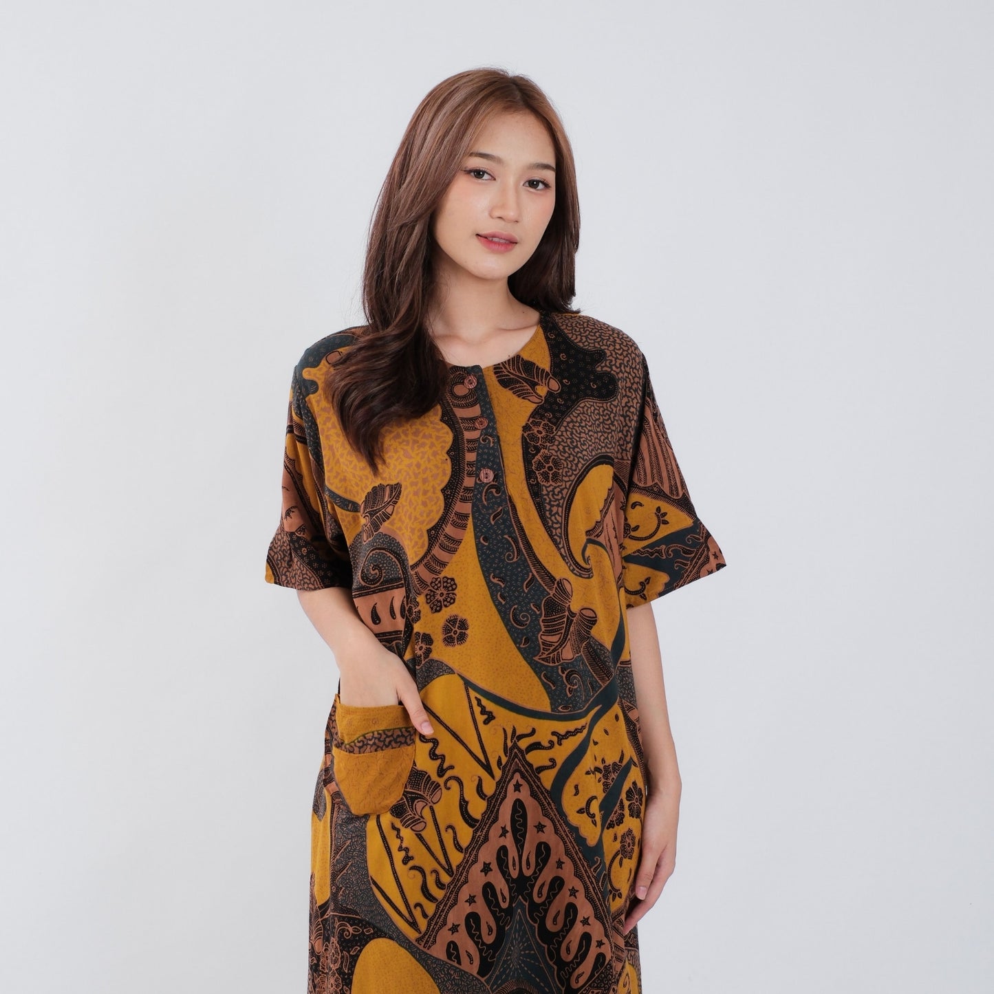 Daster Batik Kancing Rayon Premium - Batik Surya Teja (DKL 6-10)