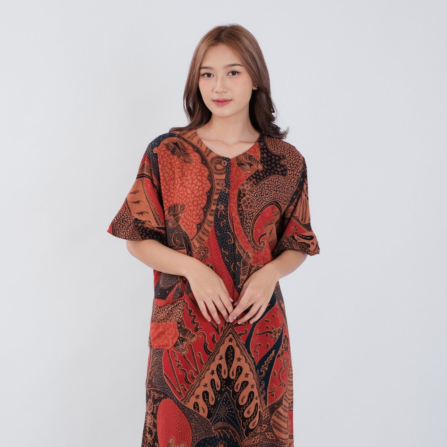 Daster Batik Kancing Rayon Premium - Batik Surya Teja (DKL 6-10)