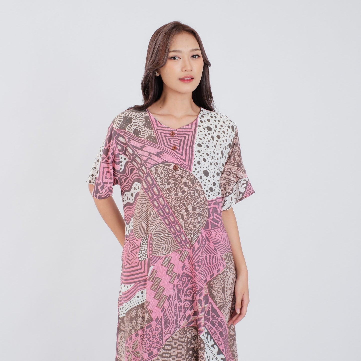 Daster Batik Kancing Rayon Premium - Batik Surya Teja (DKS 1-5)