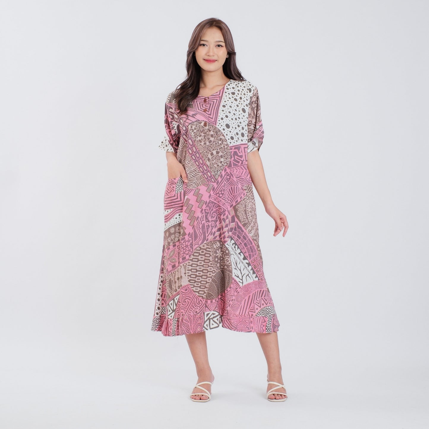 Daster Batik Kancing Rayon Premium - Batik Surya Teja (DKS 1-5)