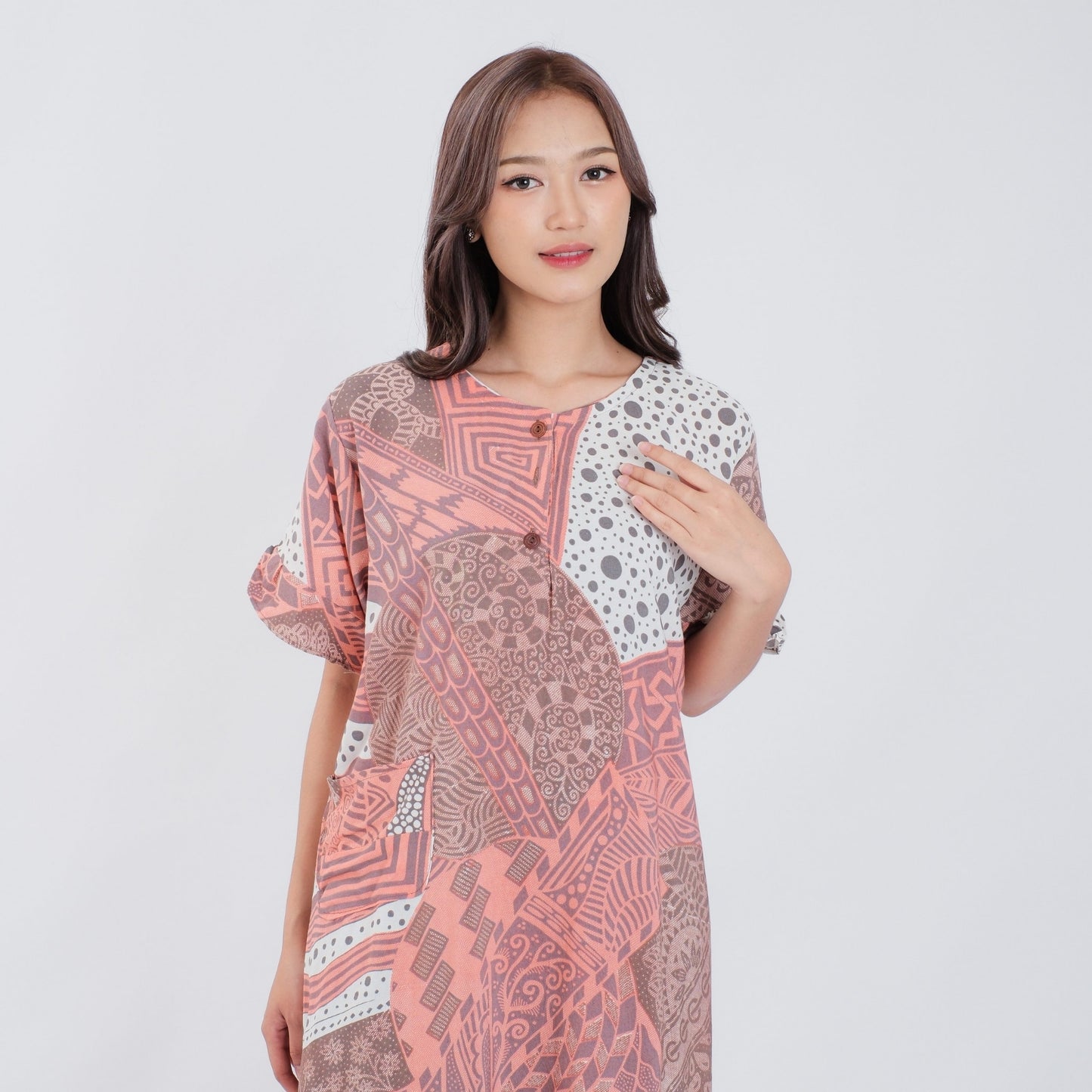 Daster Batik Kancing Rayon Premium - Batik Surya Teja (DKS 1-5)