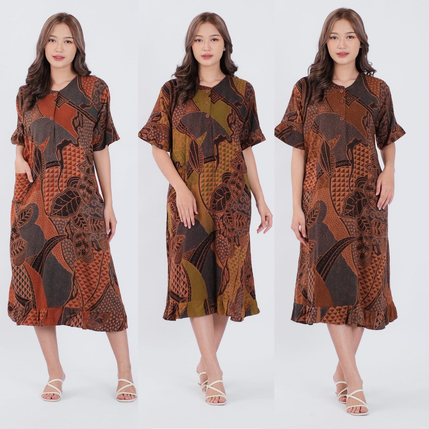 Daster Batik Kancing Rayon Premium - Batik Surya Teja (DKL 1-5)