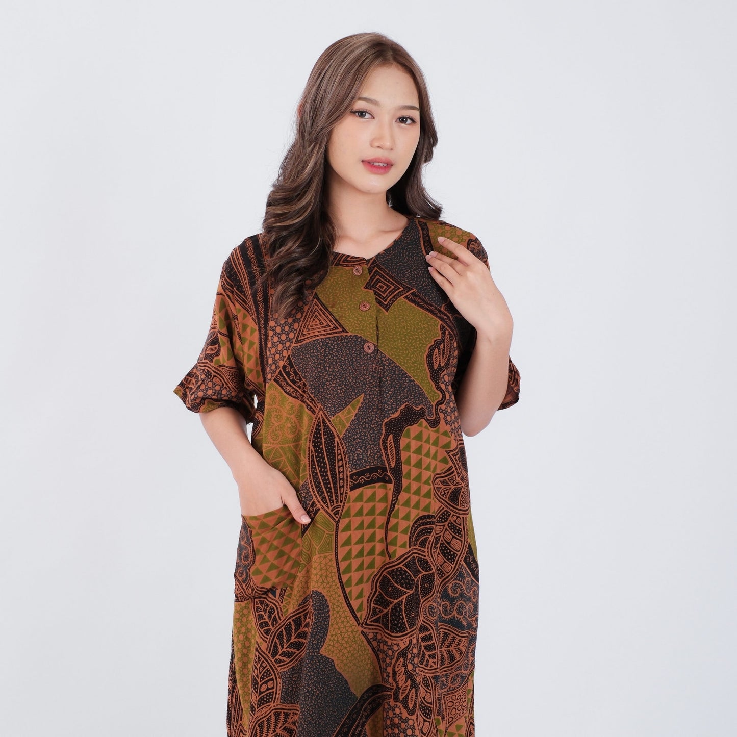 Daster Batik Kancing Rayon Premium - Batik Surya Teja (DKL 1-5)