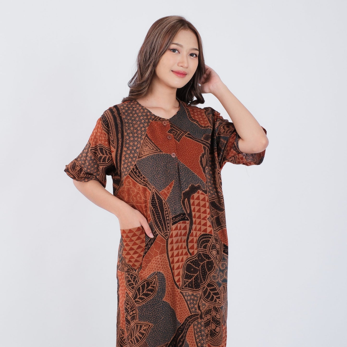 Daster Batik Kancing Rayon Premium - Batik Surya Teja (DKL 1-5)