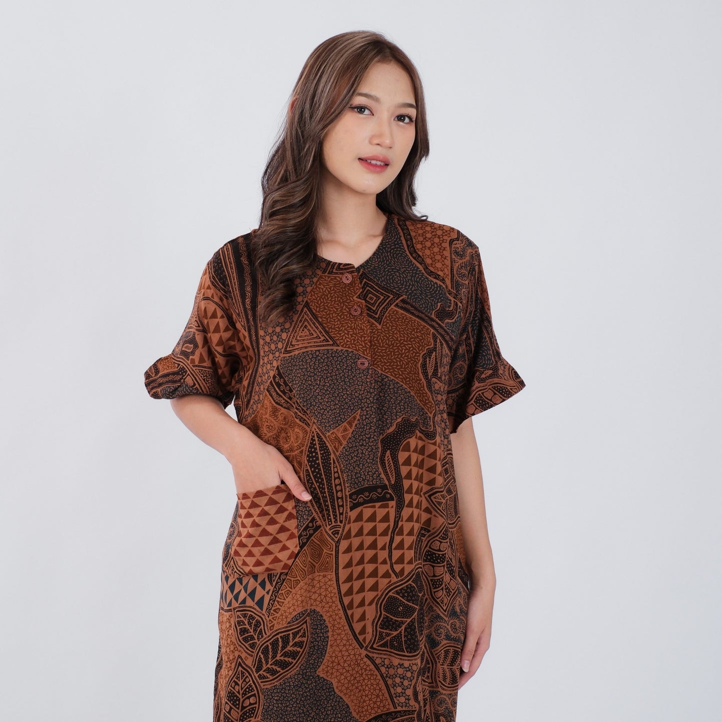 Daster Batik Kancing Rayon Premium - Batik Surya Teja (DKL 1-5)