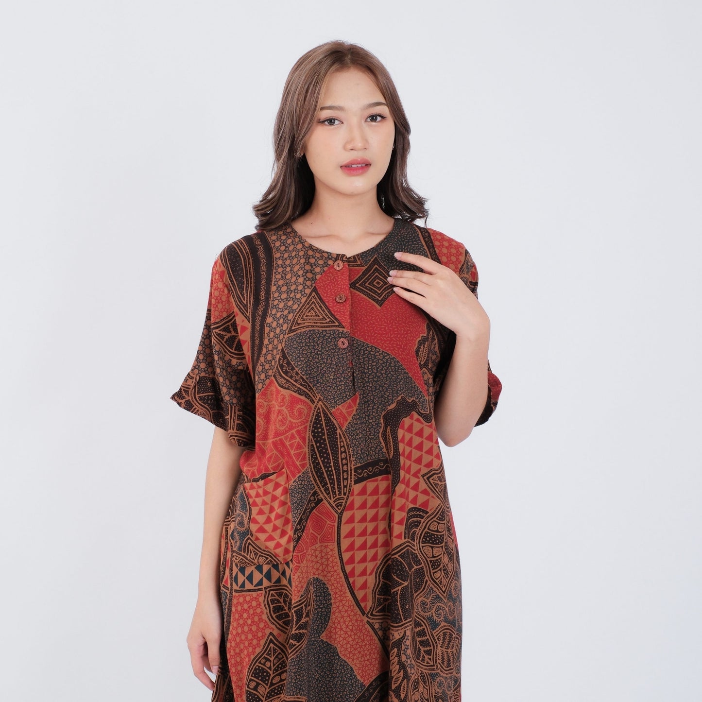 Daster Batik Kancing Rayon Premium - Batik Surya Teja (DKL 1-5)