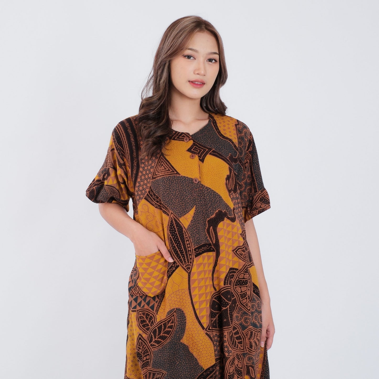 Daster Batik Kancing Rayon Premium - Batik Surya Teja (DKL 1-5)