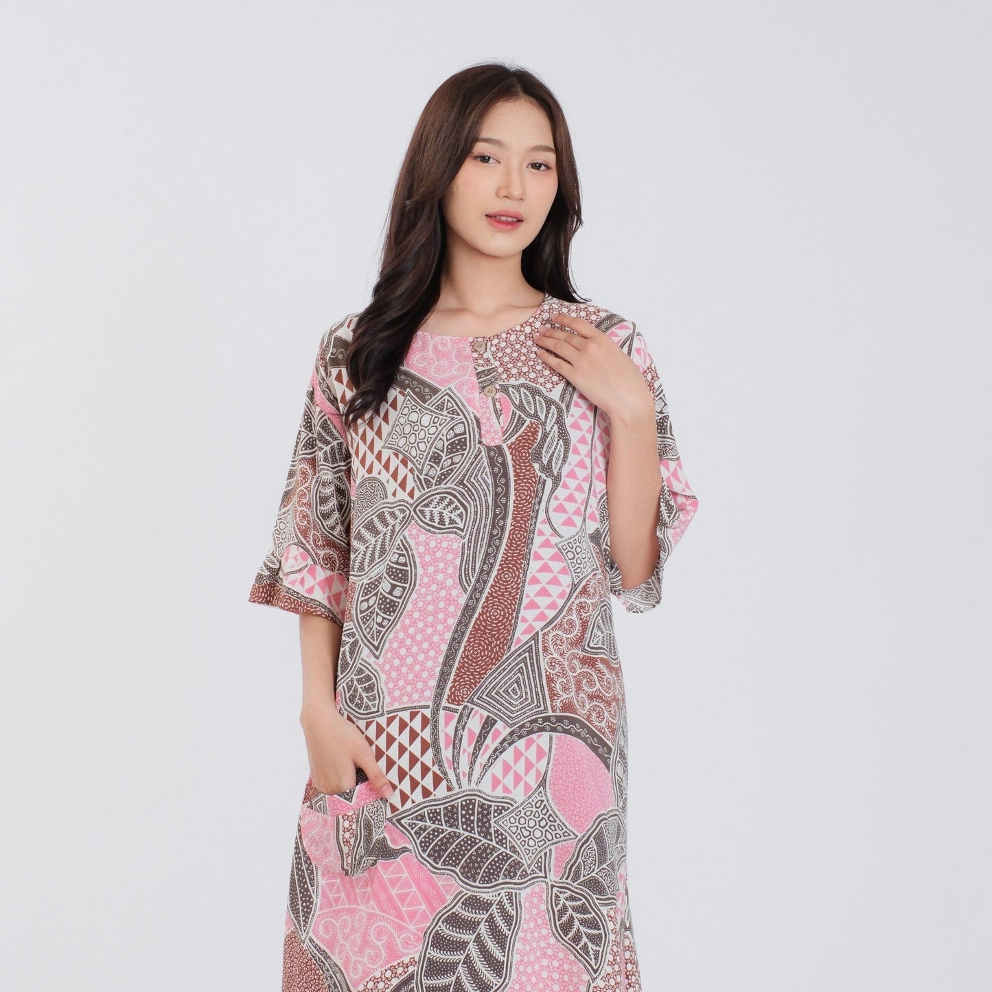 Daster Batik Kancing Rayon Premium - Batik Surya Teja (DKS 11-15)