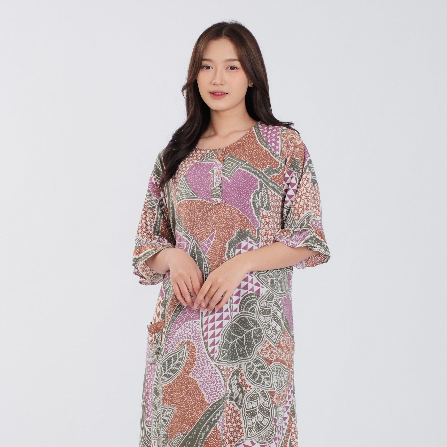 Daster Batik Kancing Rayon Premium - Batik Surya Teja (DKS 11-15)