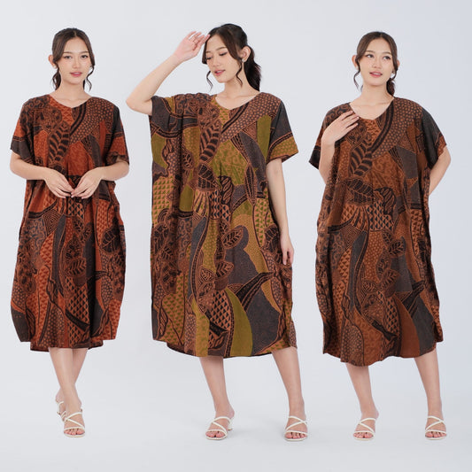 Daster Kelelawar Batik Rayon Premium - Batik Surya Teja (DLL 1-5)