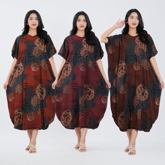 Daster Kelelawar Batik Rayon Premium - Batik Surya Teja (DLL 16-20)