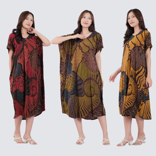 Daster Kelelawar Batik Rayon Premium - Batik Surya Teja (DLL 21-25)