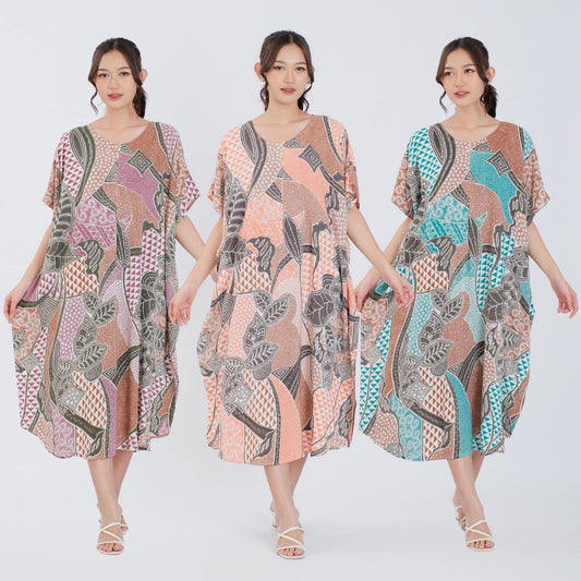 Daster Kelelawar Batik Rayon Premium - Batik Surya Teja (DLS 1-26)