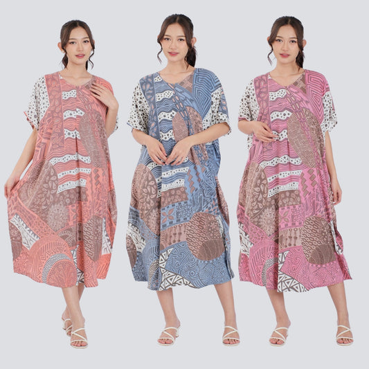 Daster Kelelawar Batik Rayon Premium - Batik Surya Teja (DLS 6-10)