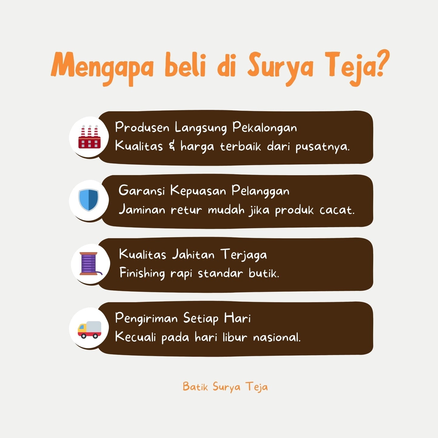 Daster Batik Kerut Rayon Premium - Batik Surya Teja (DSL 1-5)