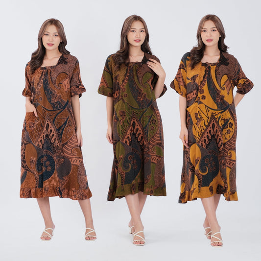 Daster Batik Kerut Rayon Premium - Batik Surya Teja (DSL 1-5)