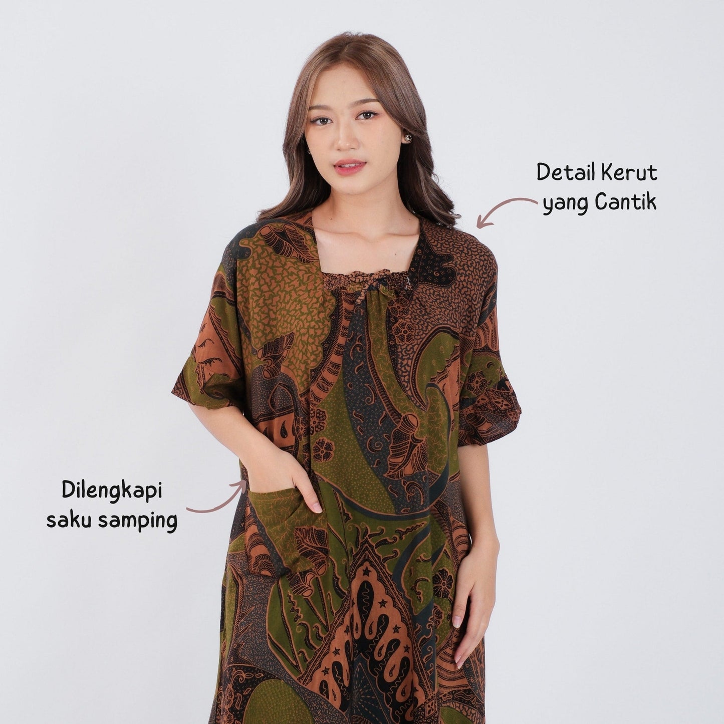 Daster Batik Kerut Rayon Premium - Batik Surya Teja (DSL 1-5)