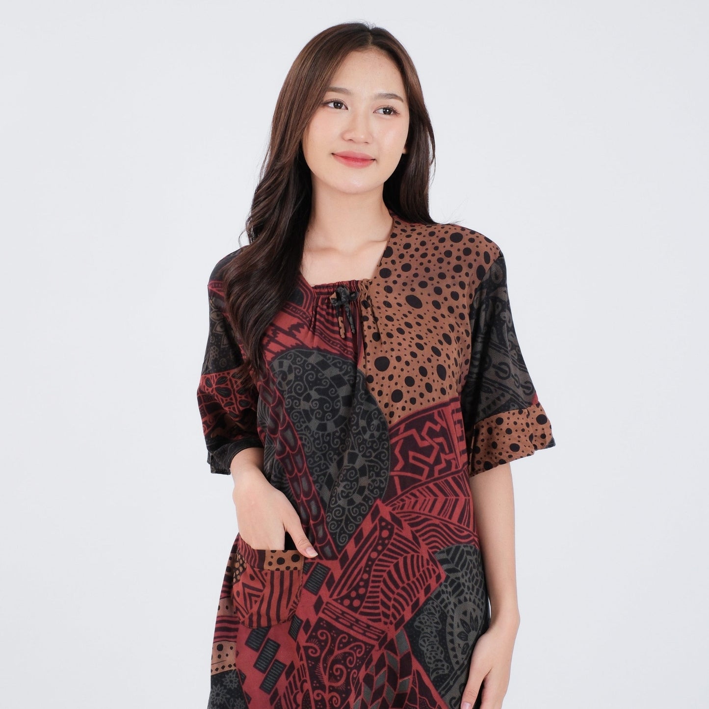 Daster Batik Kerut Rayon Premium - Batik Surya Teja (DSL 6-10)