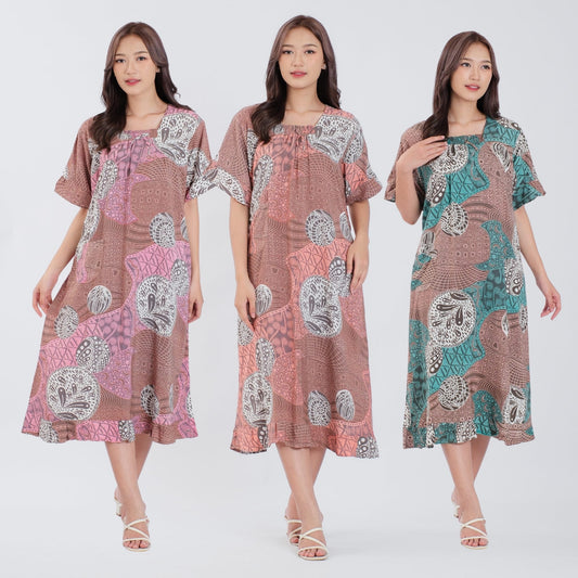 Daster Batik Kerut Rayon Premium - Batik Surya Teja (DSS 1-5)