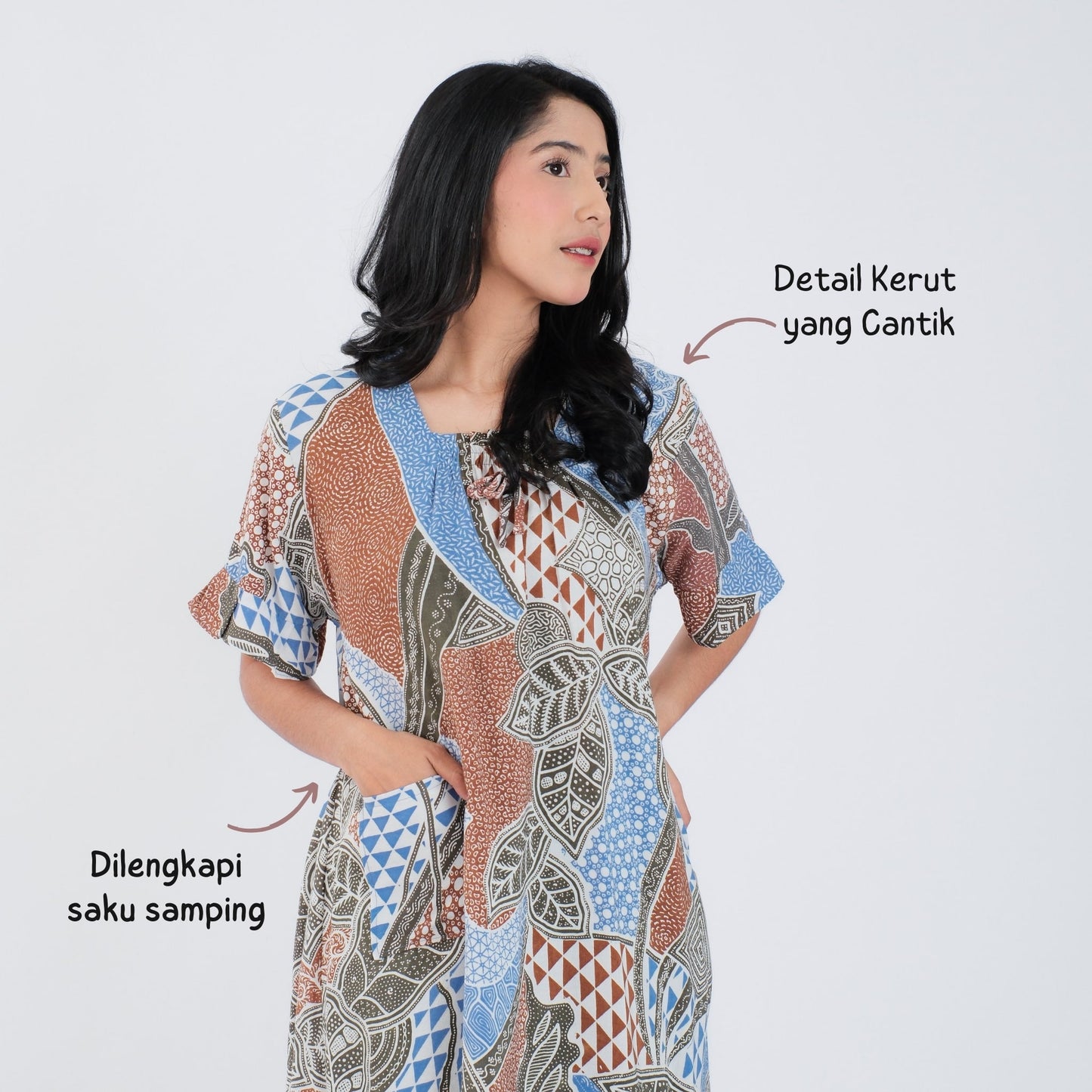 Daster Batik Kerut Rayon Premium - Batik Surya Teja (DSS 11-15)