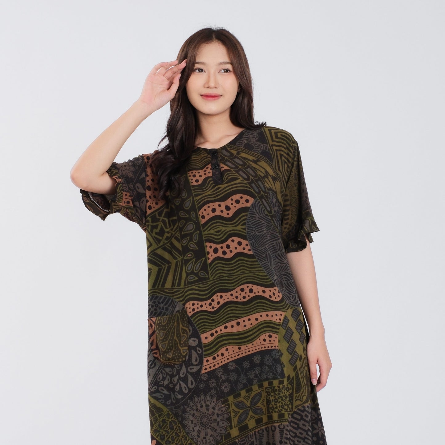 Daster Batik Kancing Rayon Premium - Batik Surya Teja (DKL 11-15)