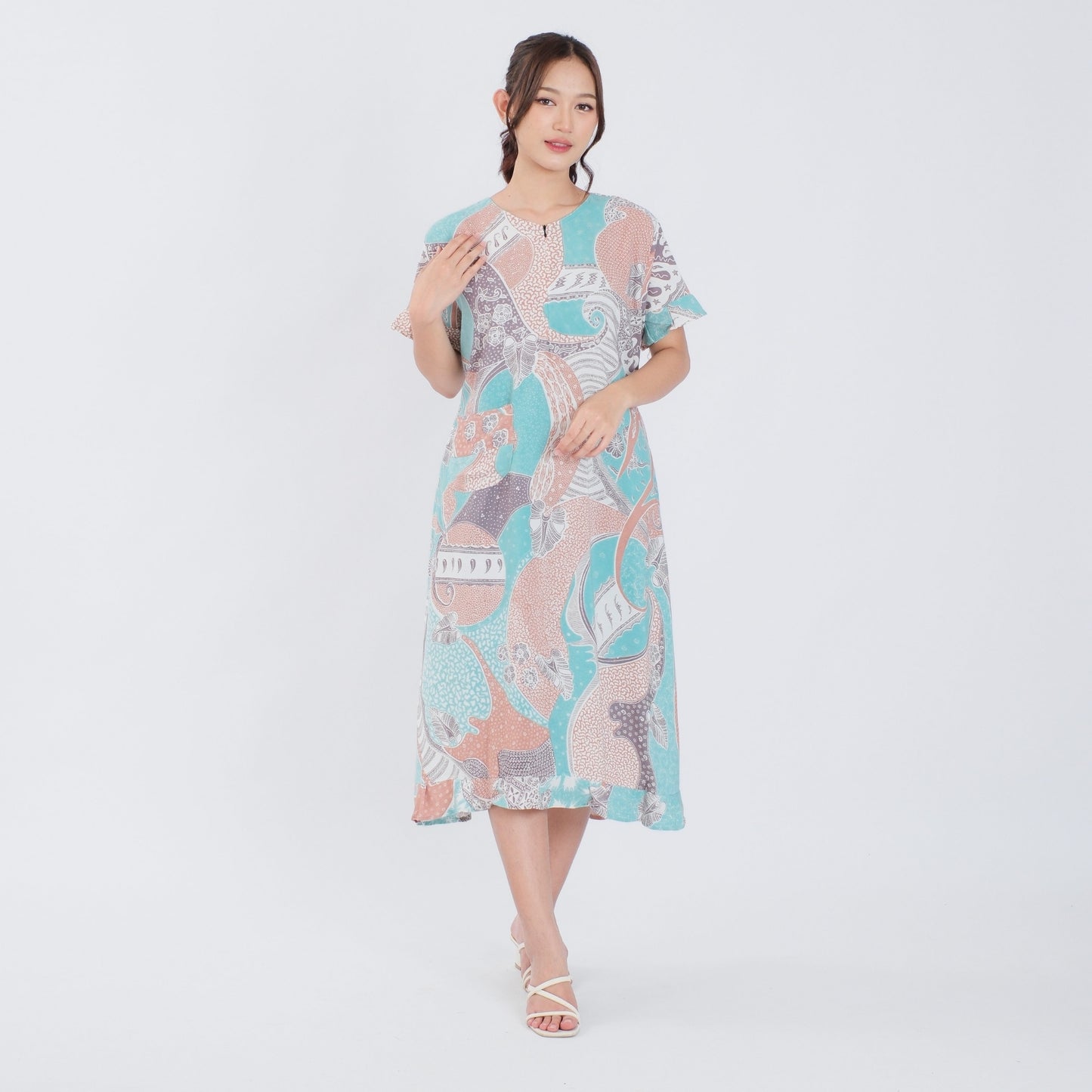 Daster Batik Resleting Rayon Premium - Batik Surya Teja (DS 6-10)