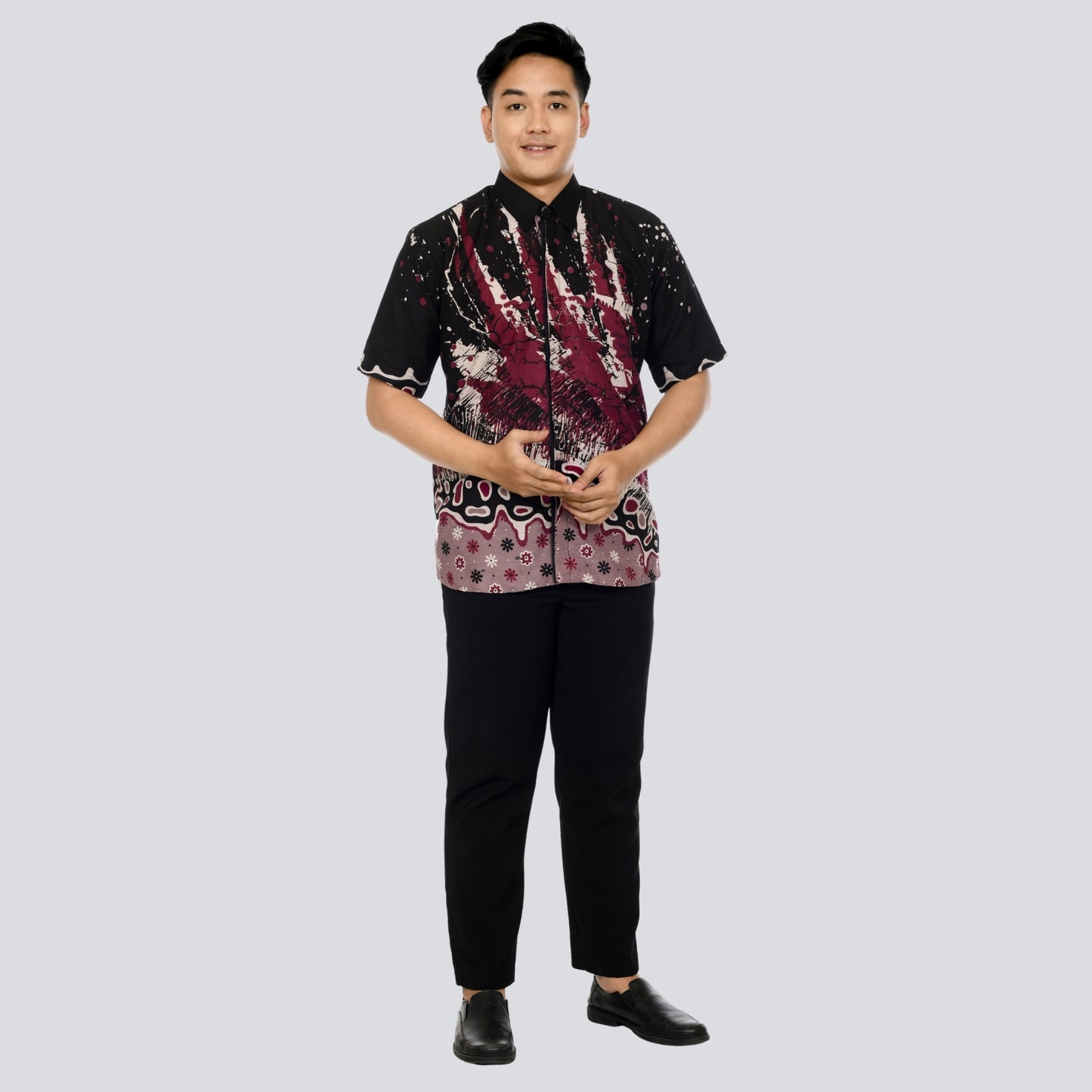Kemeja Batik Pria Lengan Pendek Dobby Premium Lapis Furing - Batik Surya Teja (KDPE 1-5)