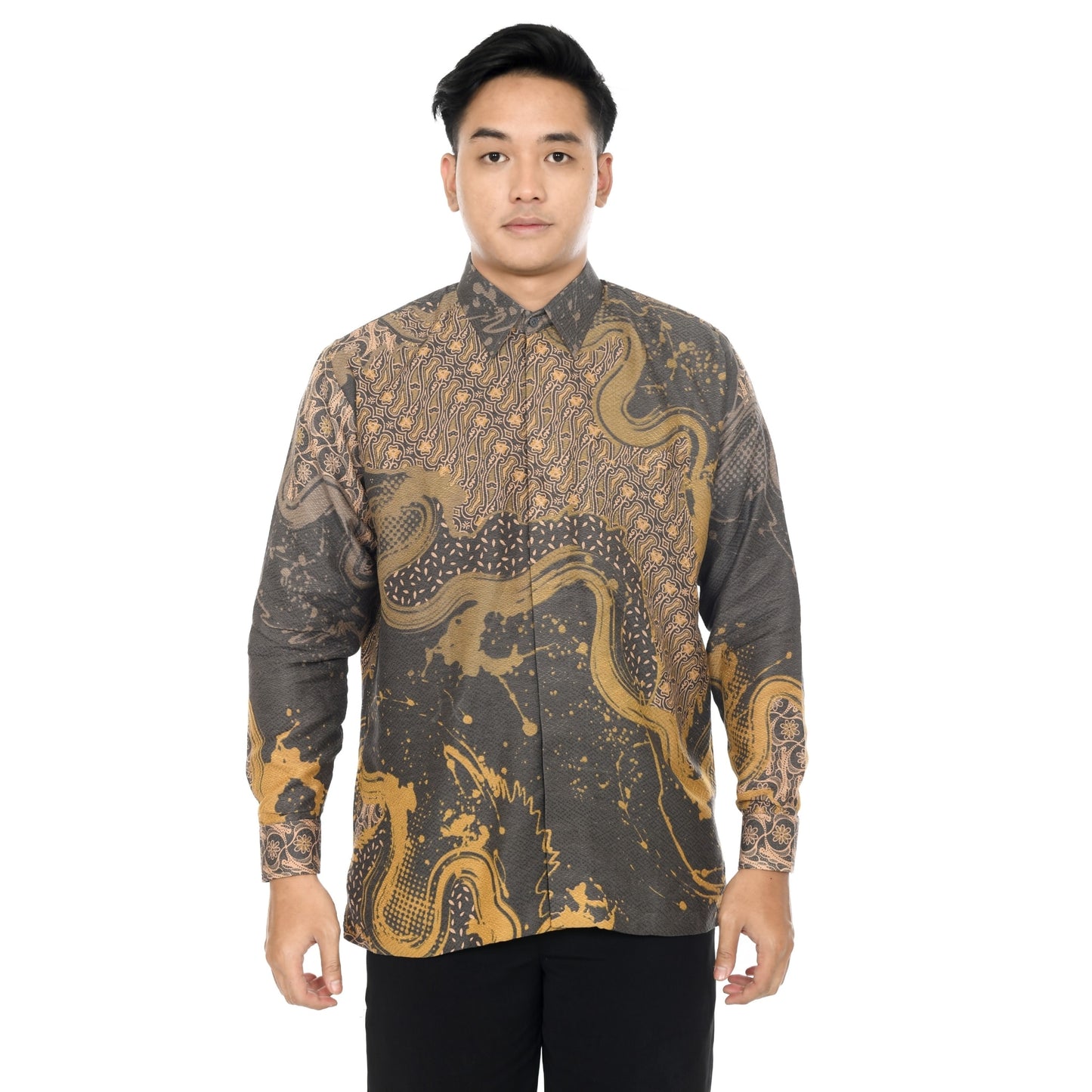 Kemeja Batik Pria Lengan Panjang Dobby Premium Lapis Furing - Batik Surya Teja (KDPA 6-10)