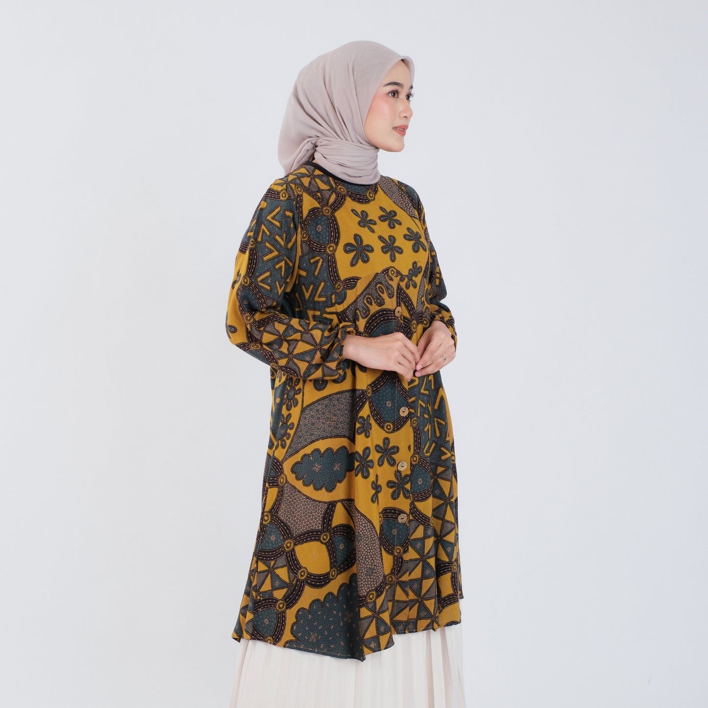 Atasan Wanita Tunik Batik Rayon Premium - Batik Surya Teja (TL 1-3)