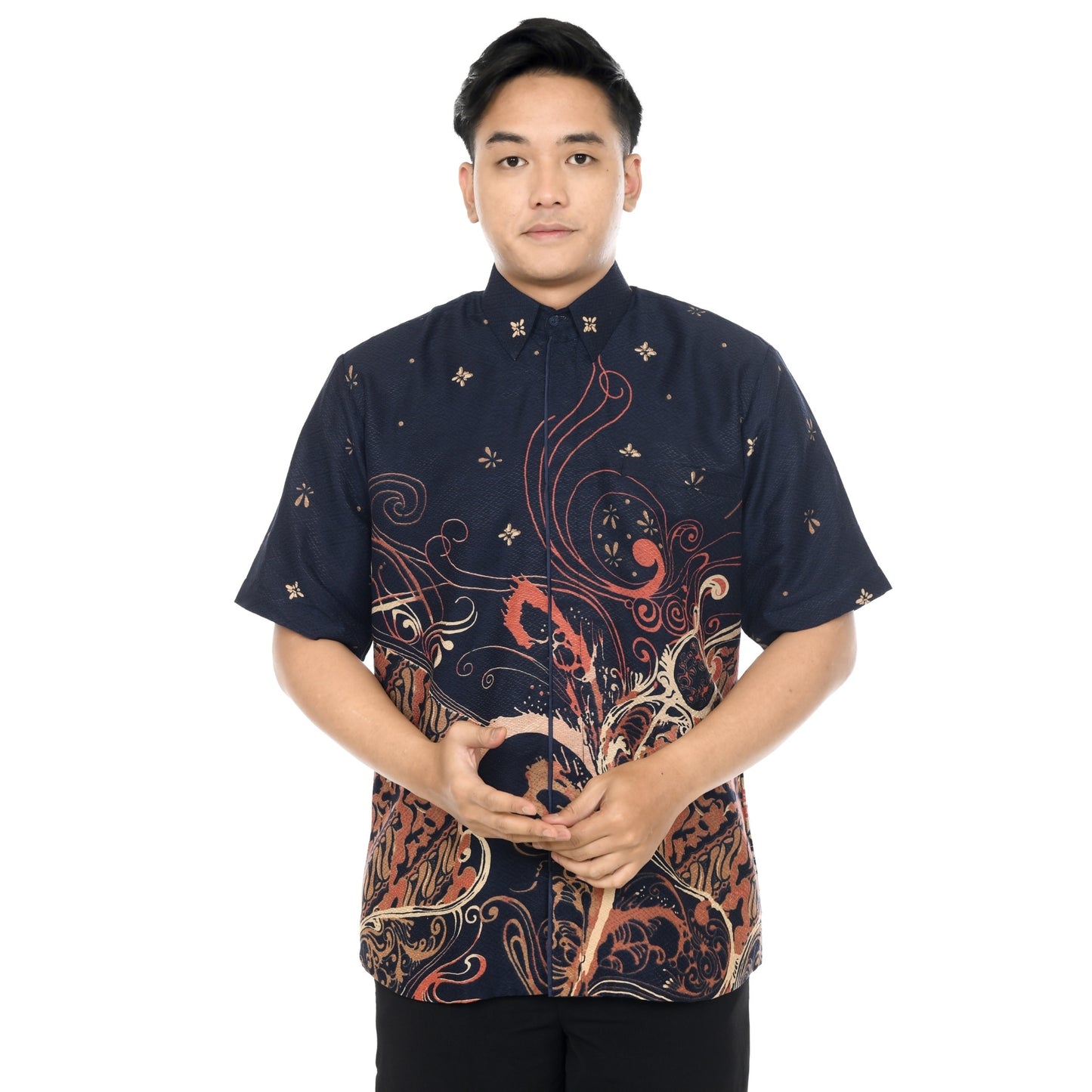 Kemeja Batik Pria Lengan Pendek Dobby Premium Lapis Furing - Batik Surya Teja (KDPE 11-15)