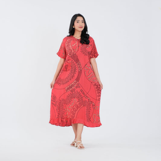 Daster Batik Resleting Rayon Premium - Batik Surya Teja (DB 1-5)