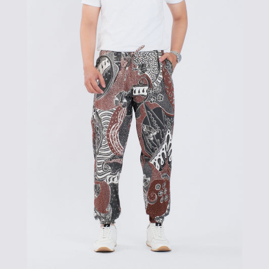 Celana Jogger Batik Dobby Premium - Batik Surya Teja (CJ 2-51)