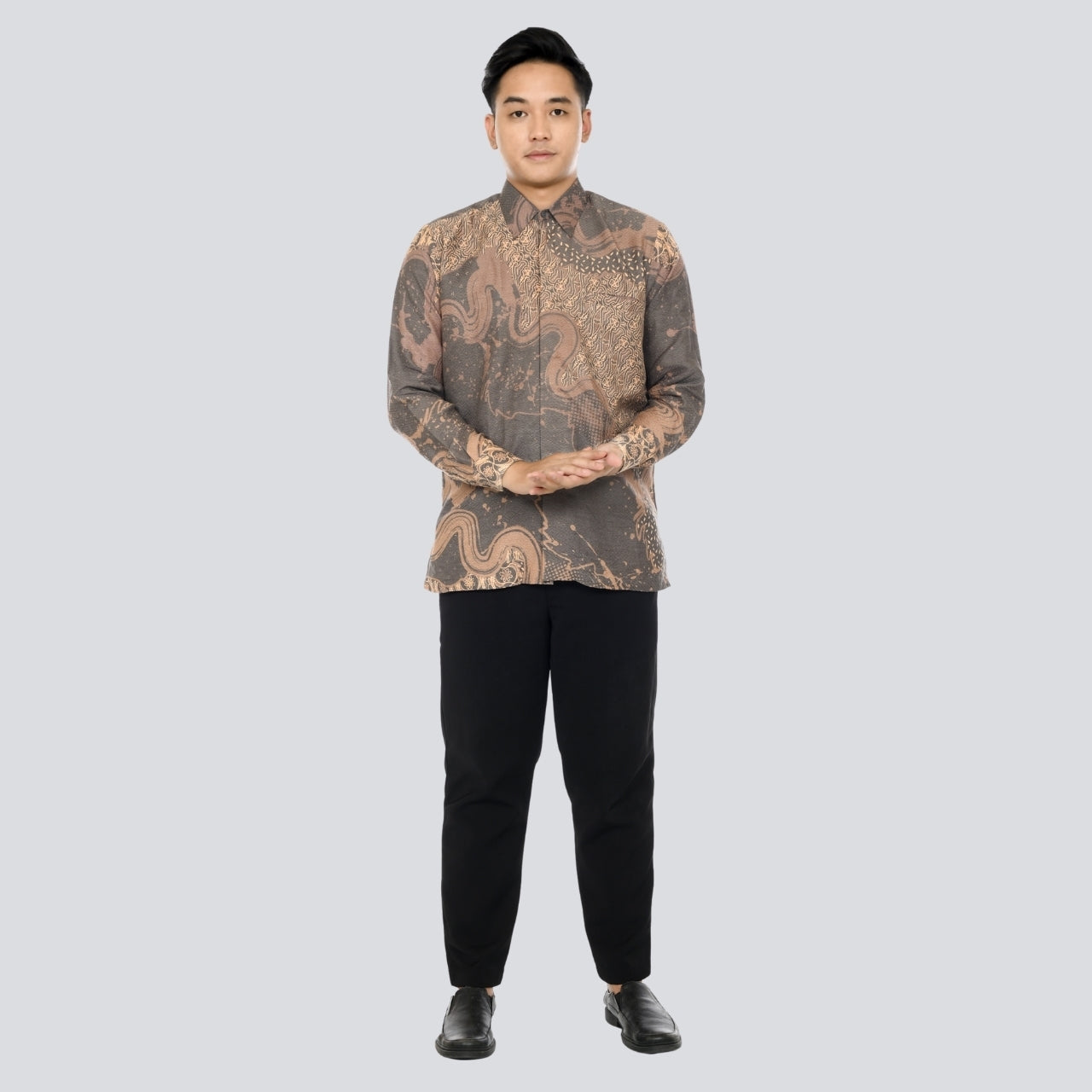 Kemeja Batik Pria Lengan Panjang Dobby Premium Lapis Furing - Batik Surya Teja (KDPA 6-10)