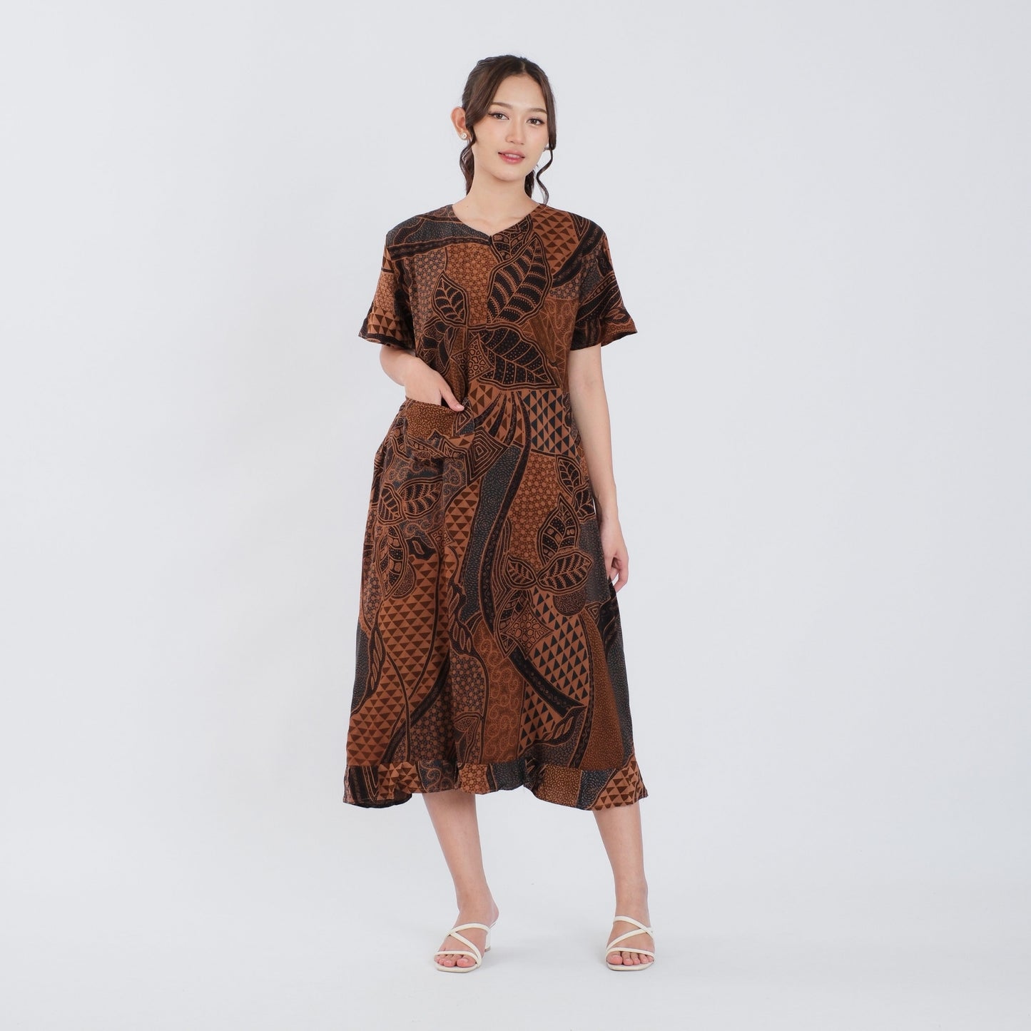 Daster Batik Resleting Rayon Premium - Batik Surya Teja (DL 1-5)