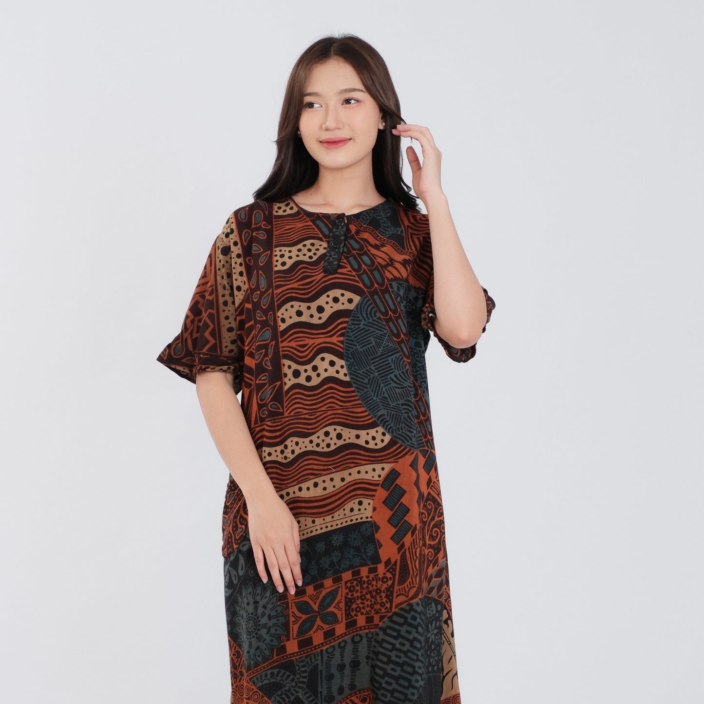 Daster Batik Kancing Rayon Premium - Batik Surya Teja (DKL 11-15)