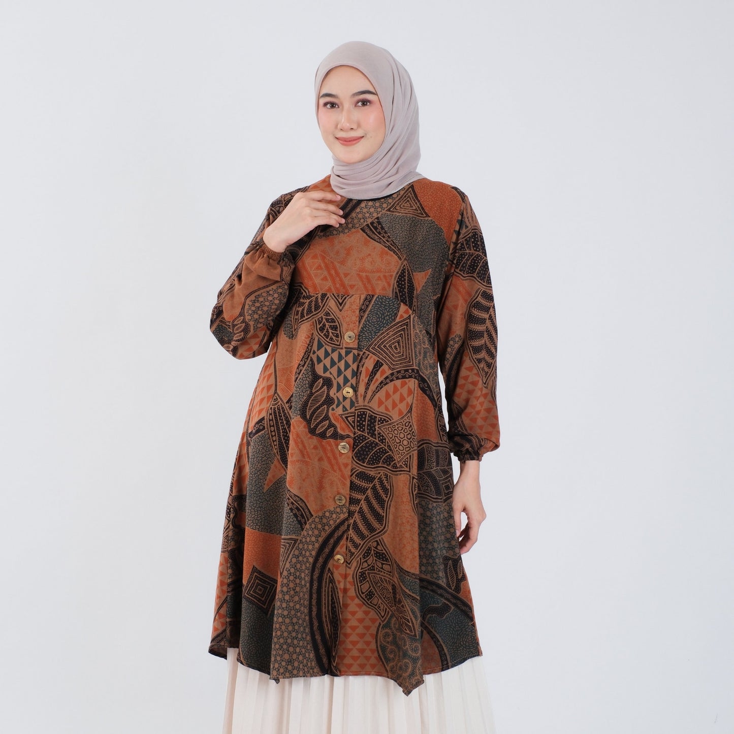 Atasan Wanita Tunik Batik Rayon Premium - Batik Surya Teja (TL 1-3)