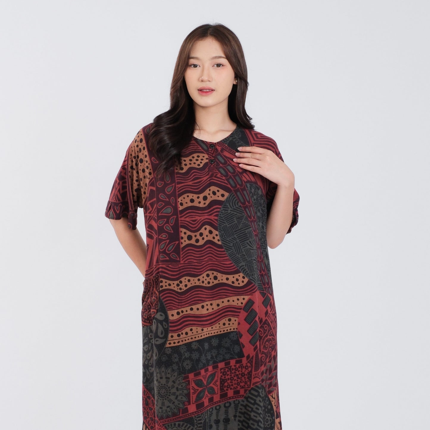 Daster Batik Kancing Rayon Premium - Batik Surya Teja (DKL 11-15)