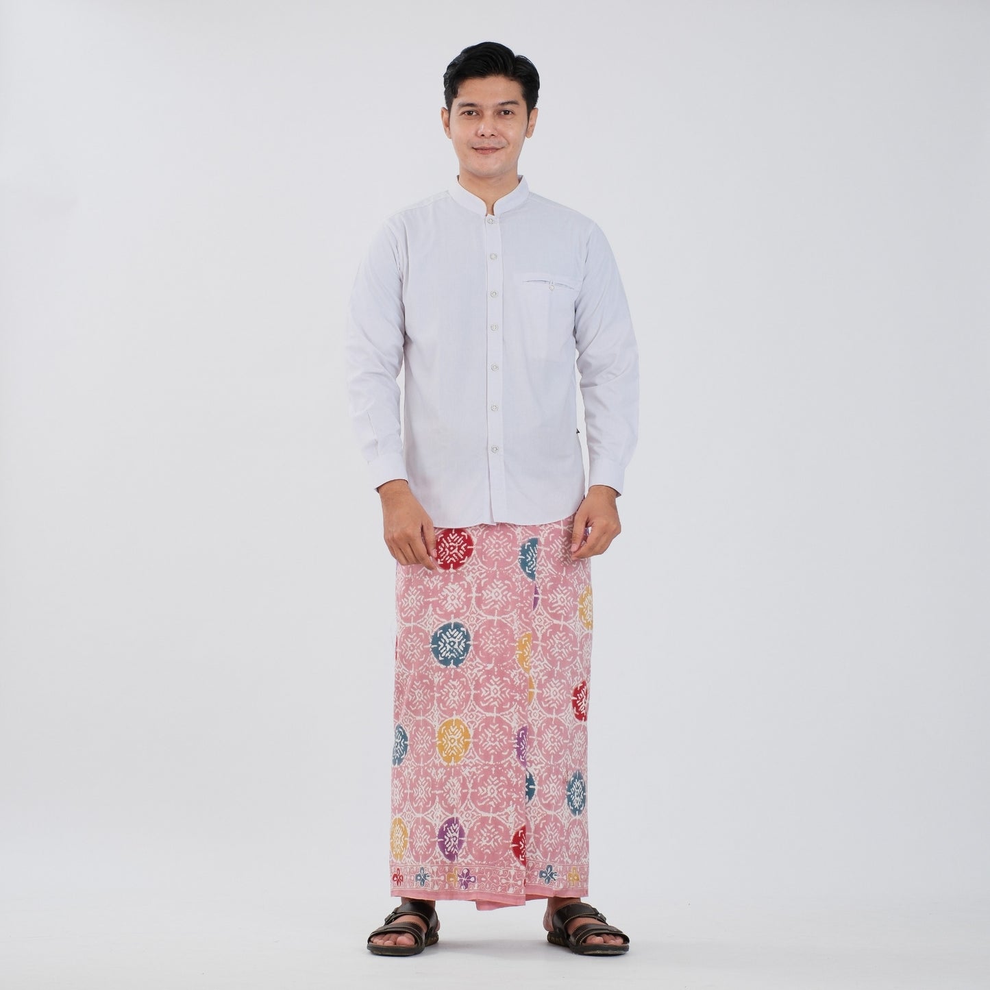 Sarung Batik Cap Baby Pink Colet Rayon Premium - Batik Surya Teja (SPC 1-16)