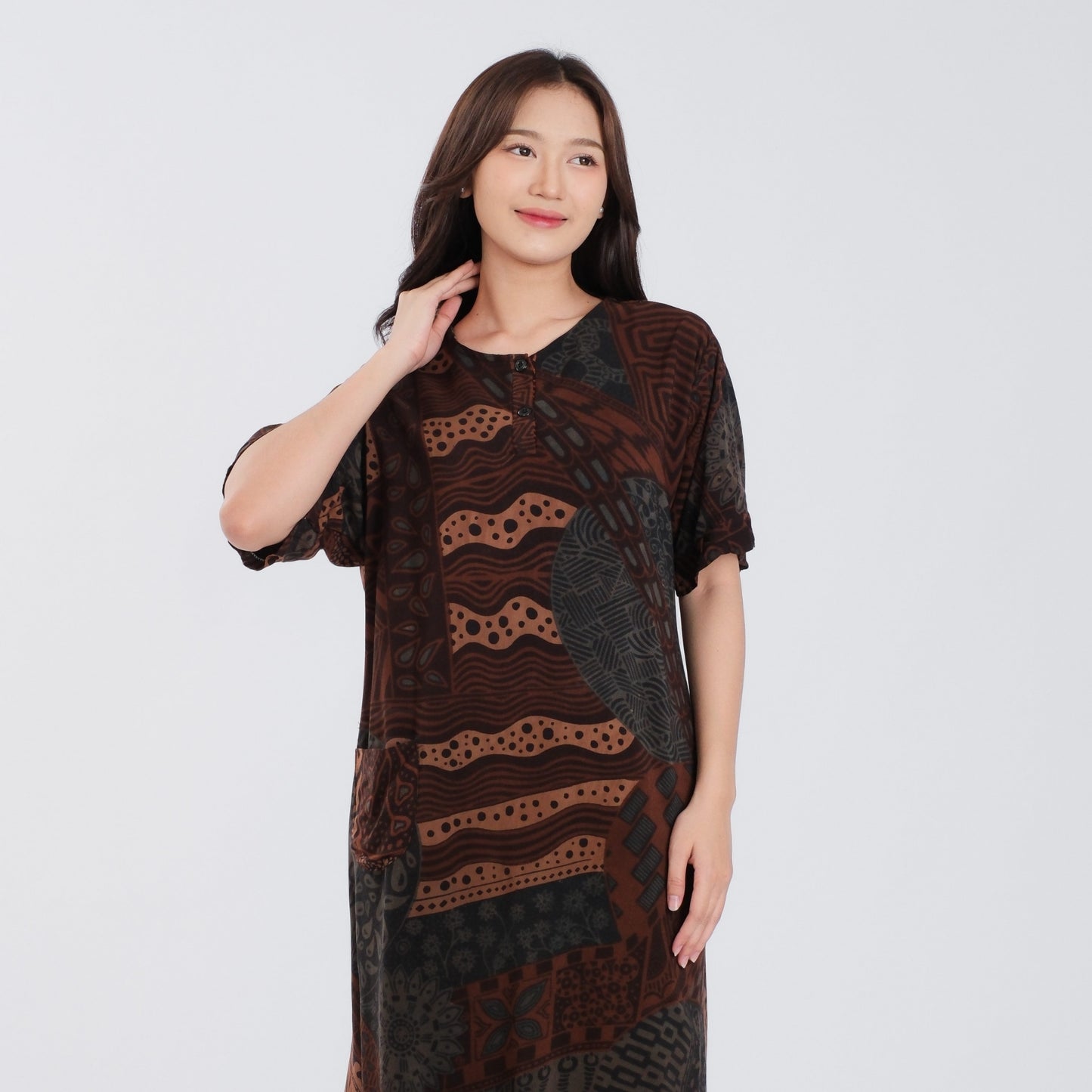 Daster Batik Kancing Rayon Premium - Batik Surya Teja (DKL 11-15)