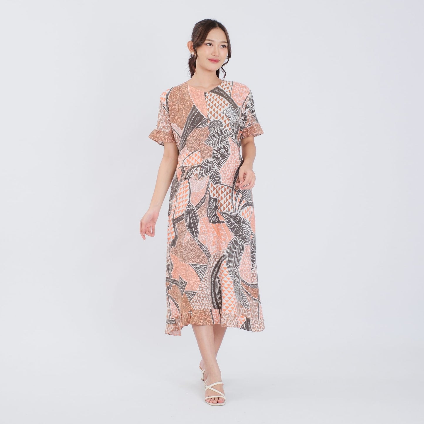 Daster Batik Resleting Rayon Premium - Batik Surya Teja (DRB 6-12)